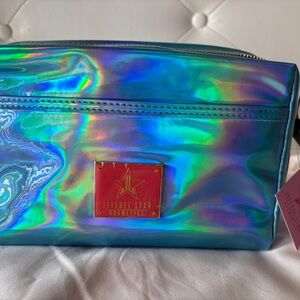 Jeffree Star Holographic Blue Cosmetic Bag